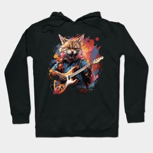 Serval Playing Guitar Hoodie